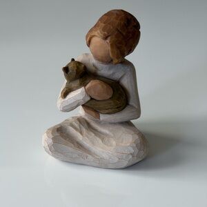 Willow Tree Kindness 2008 Figurine with Cat